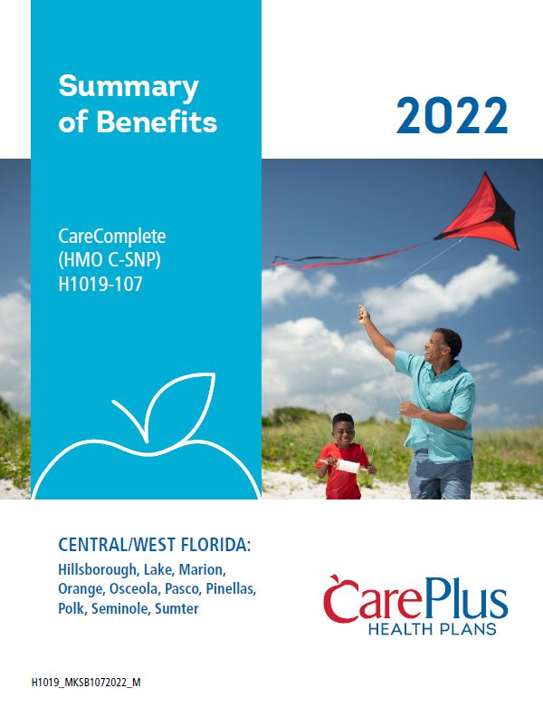 2022 CAREPLUS CARECOMPLETE C-SNP TAMPA ENGLISH COVER