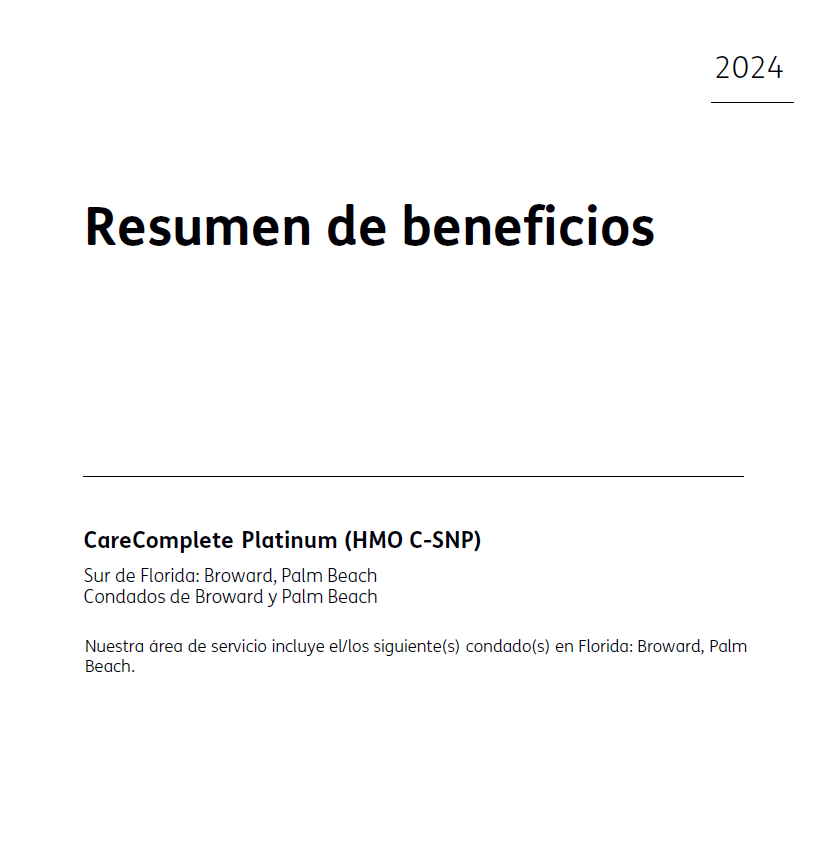 2024 CARECOMPLETE PLATINUM (HMO C-SNP) H1019-130 GIVEBACK BRO PB SPANISH CVR