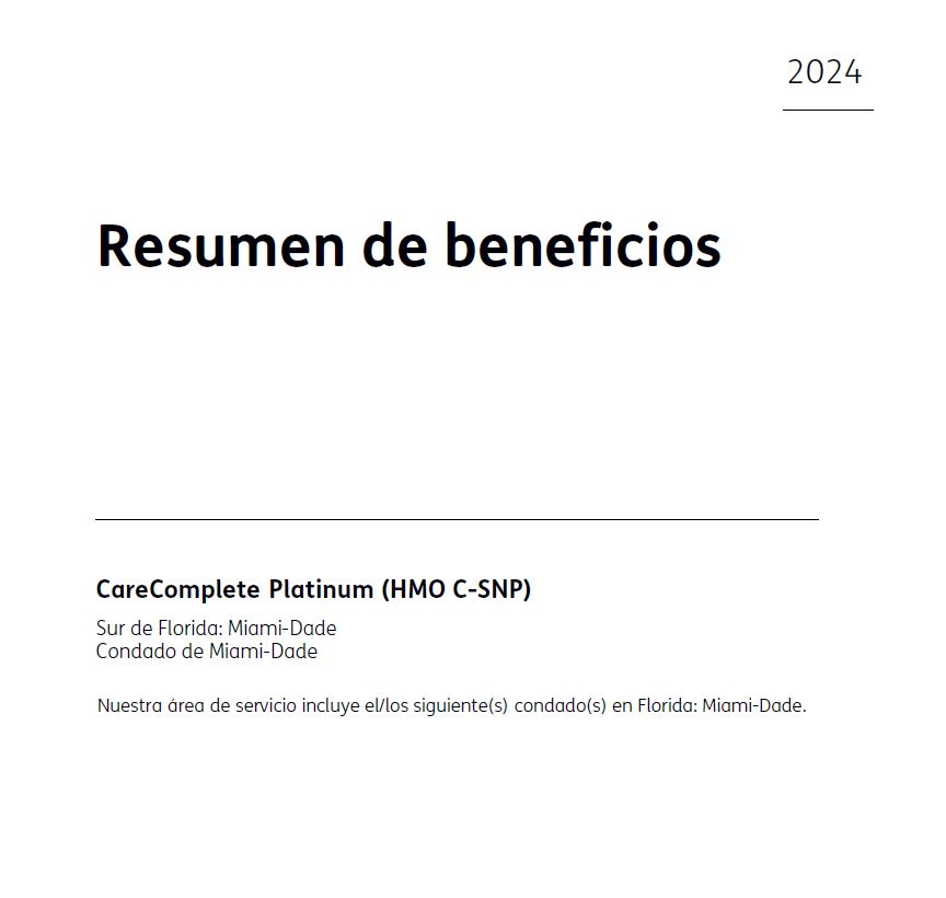 2024 CAREPLUS CARE COMPLETE PLATNUM (HMO C-SNP) H1019-121 MIAMI SPANISH CVR