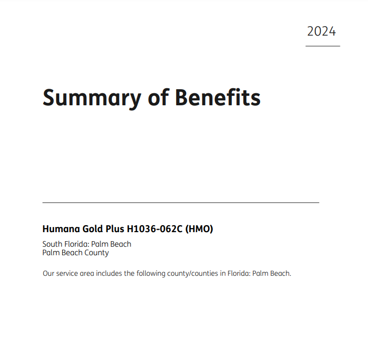 2024 HUMANA GOLD PLUS (HMO) H1036-062 PALM BEACH COVER ENGLISH