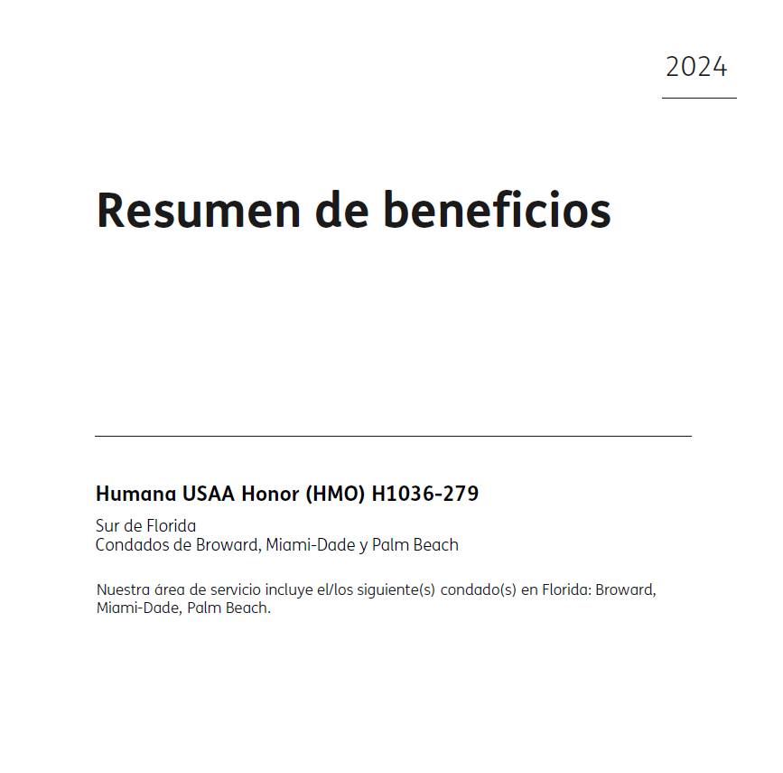 2024 HUMANA USAA HONOR (HMO) MIA BRO PB COVER SPANISH