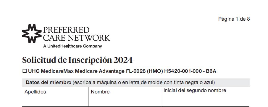 SPANISH PCN 2024 APPLICATION MEDICARE MAX H5420-001