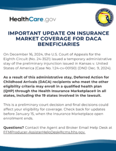 UPDATE DACA BENEFIARIES